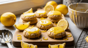 Lemon Ricotta Cookies with Glaze