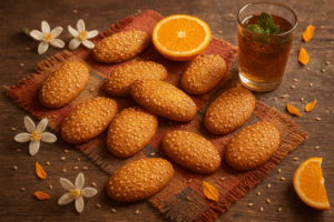 Moroccan Orange Blossom Cookies (Fekkas)