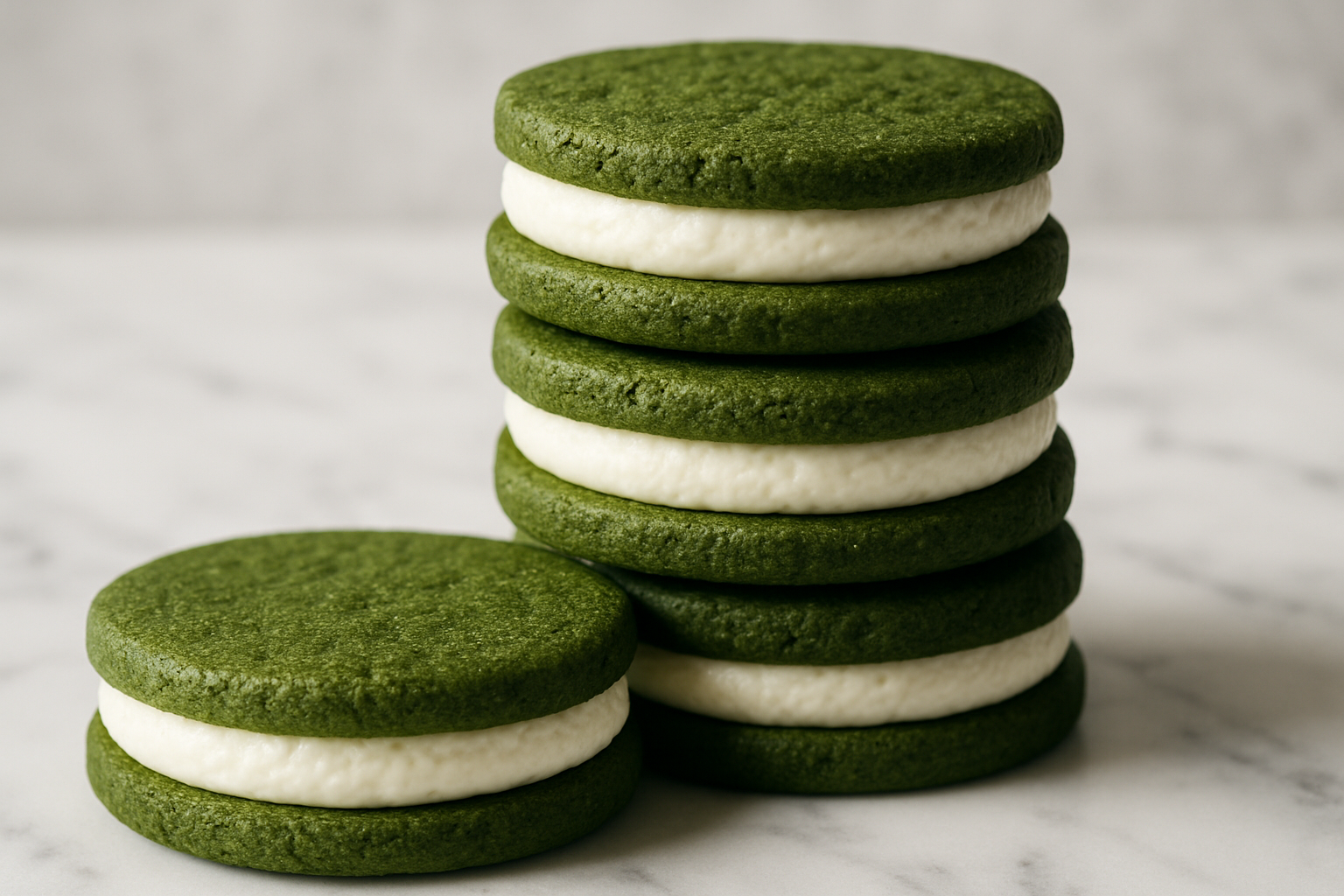 Matcha Sandwich Cookies with Cream Filling: Better Than Any Store-Bought Version