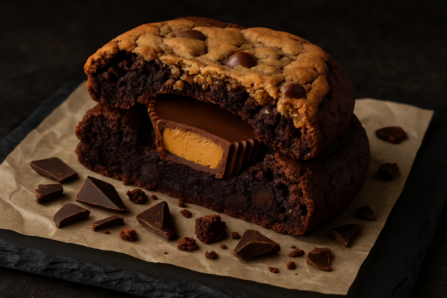 Peanut Butter Cup Stuffed Brownies as Cookies: Yes, This Is Really a Thing