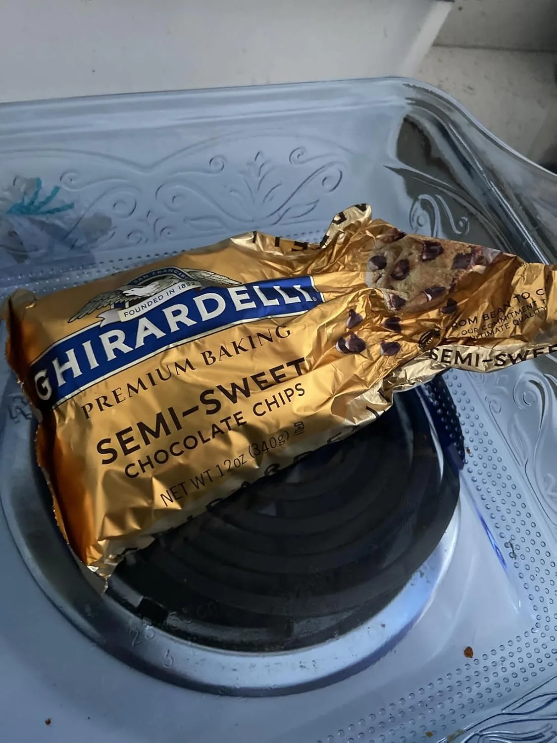 Customer photo of chocolate haystack cookies stacked on a plate showing their no-bake texture