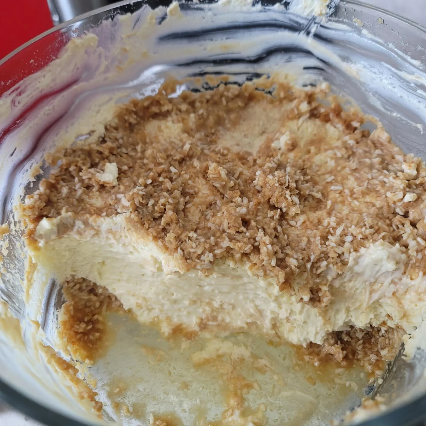 Customer photo of cream cheese stuffed sugar cookies on a plate showing the filling visible in the cross-section
