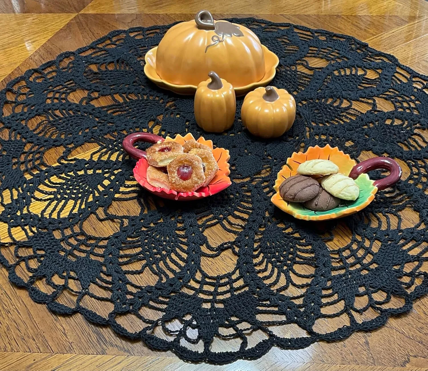 Customer photo of open cookie box showing assorted gourmet cookies inside