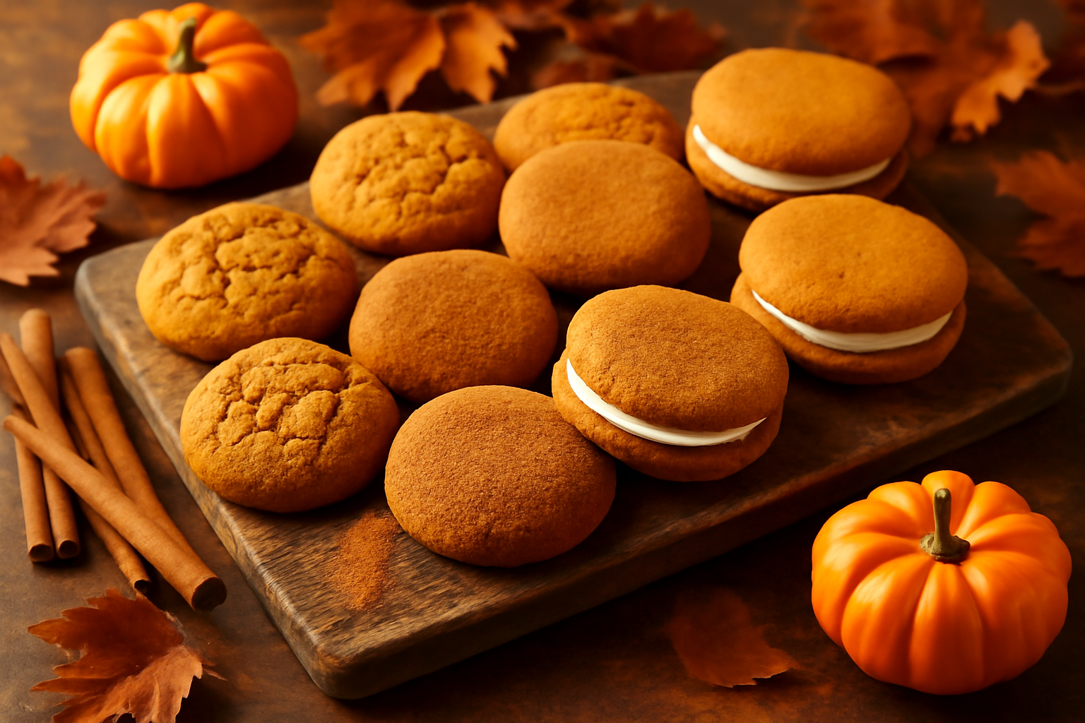 Pumpkin Spice Cookies Three Ways: Soft, Crispy, and Sandwich Style for Fall