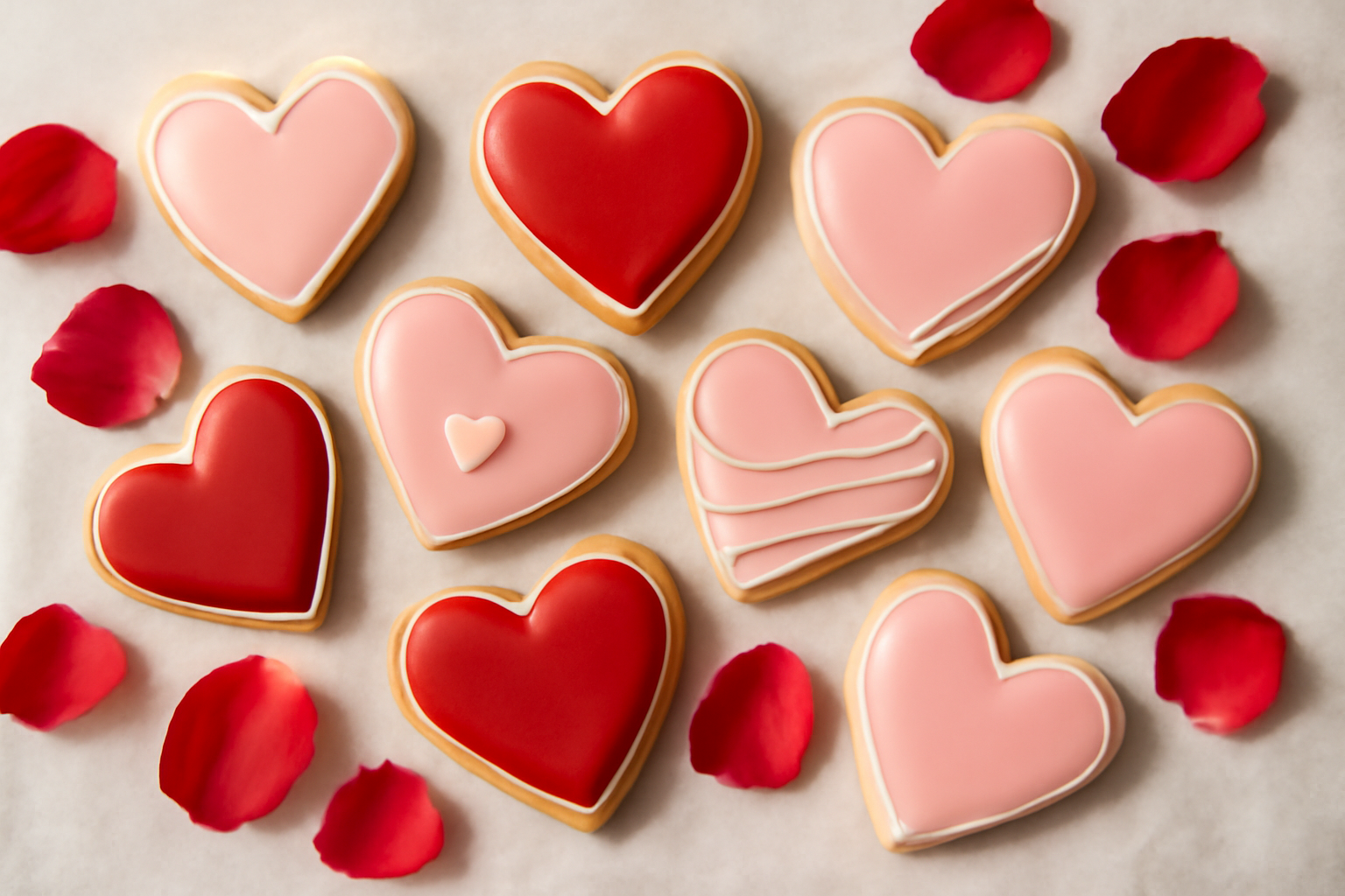 Valentine Heart Cookies That Look Professional With Zero Decorating Skill