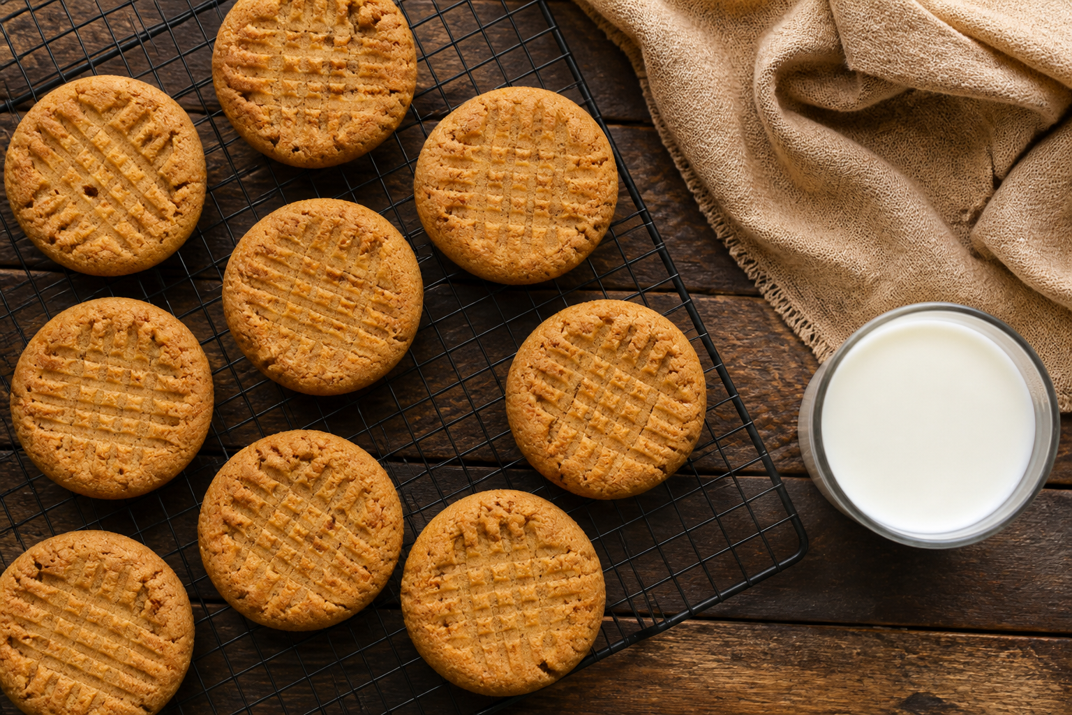 Classic Peanut Butter Cookies: The Crosshatch Recipe My Grandmother Never Changed