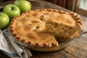 Classic Double-Crust Apple Pie: No Gap Under the Top Crust