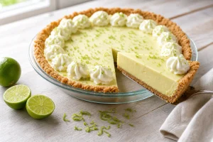 Classic Key Lime Pie: Real Juice, Graham Crust, Proper Set