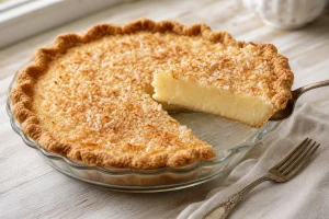 Old-Fashioned Coconut Custard Pie: The Knife Test
