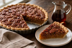 Maple Pecan Pie Without Corn Syrup: Real Maple That Actually Sets