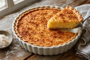 Toasted Coconut Chess Pie: The Cornmeal Is the Point